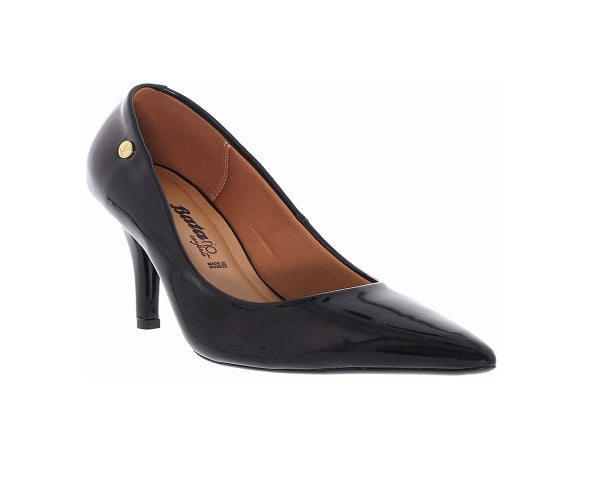 classic high black patent pointed-toe pumps