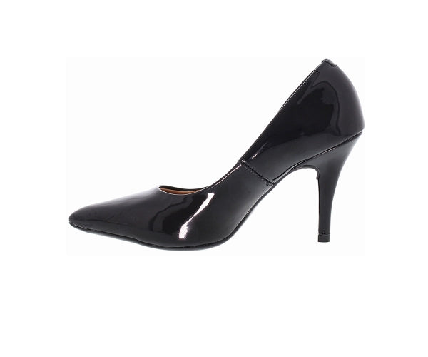 classic high black patent pointed-toe pumps