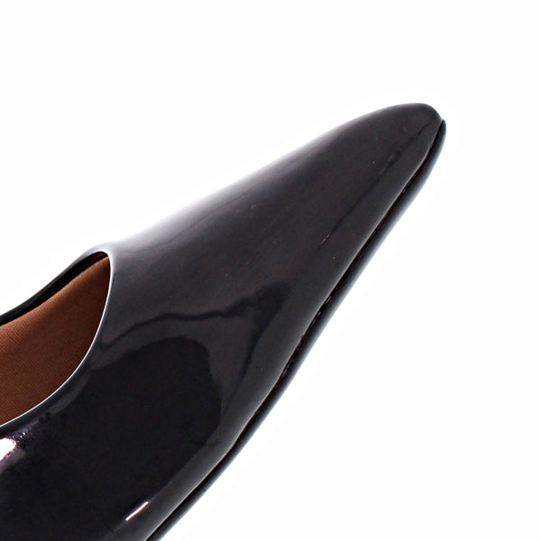 classic high black patent pointed-toe pumps