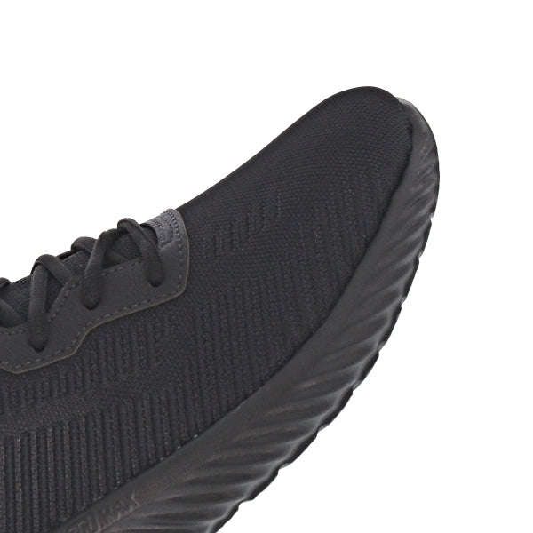 actmax all black knit sneakers
