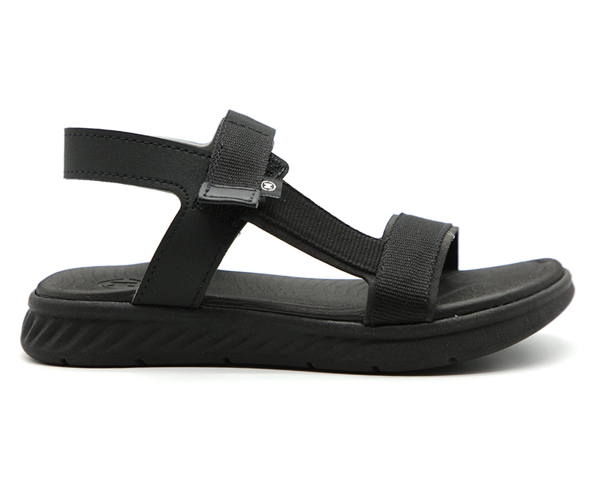 br black fabric sport sandal