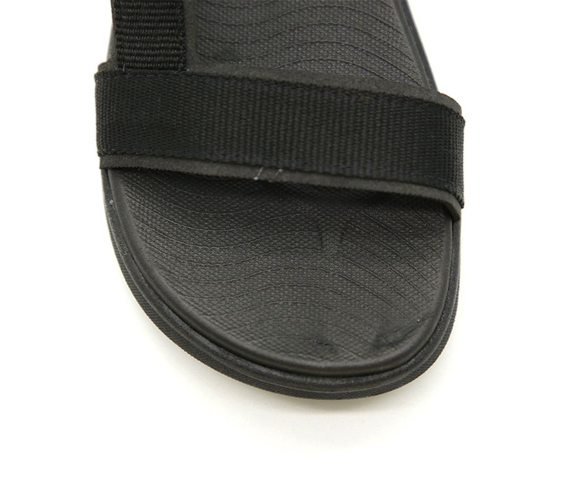 br black fabric sport sandal