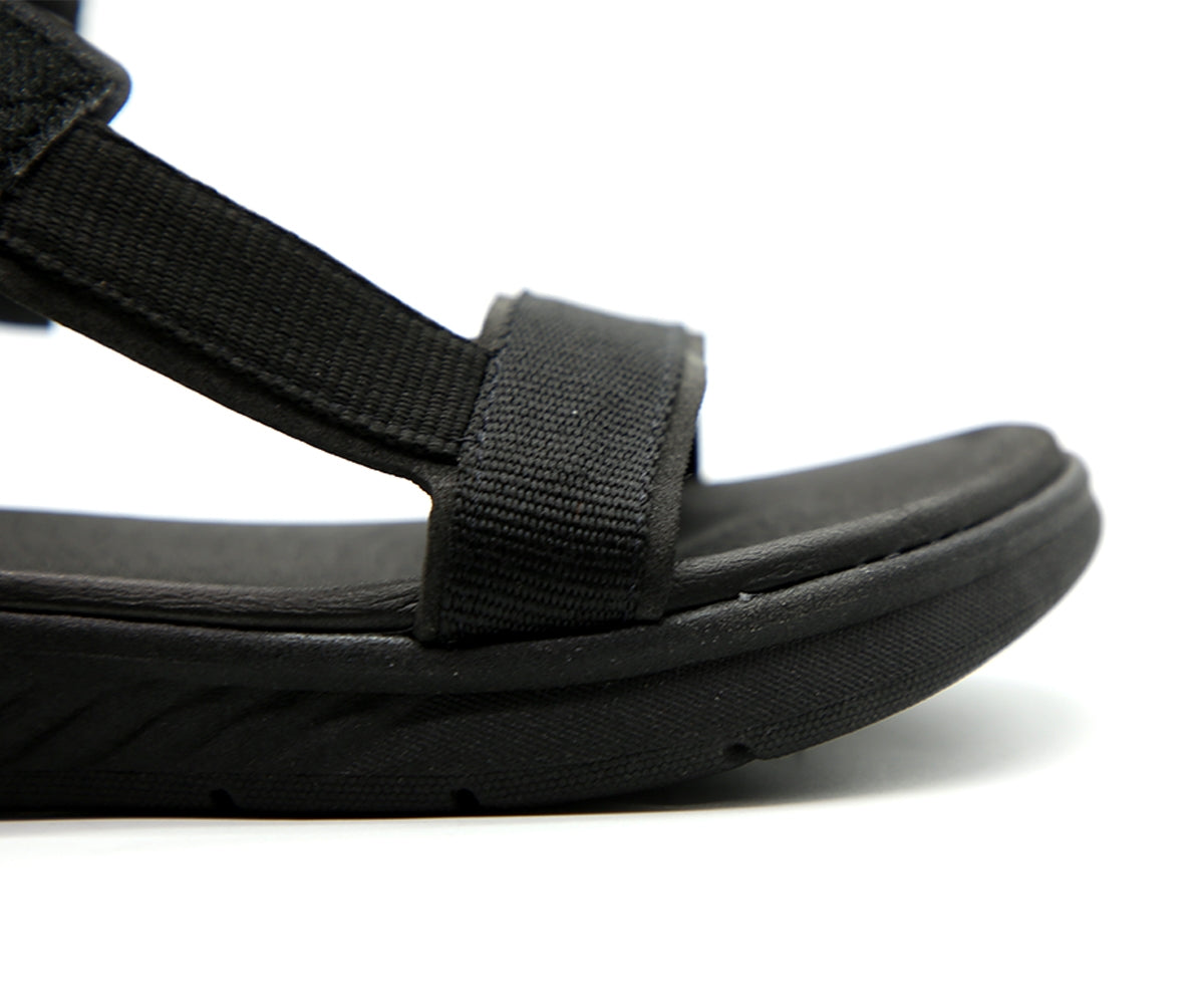 br black fabric sport sandal
