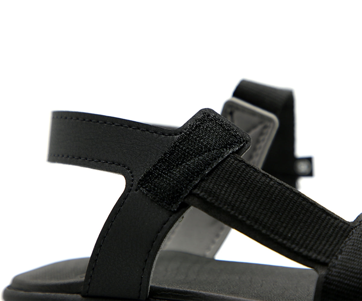 br black fabric sport sandal