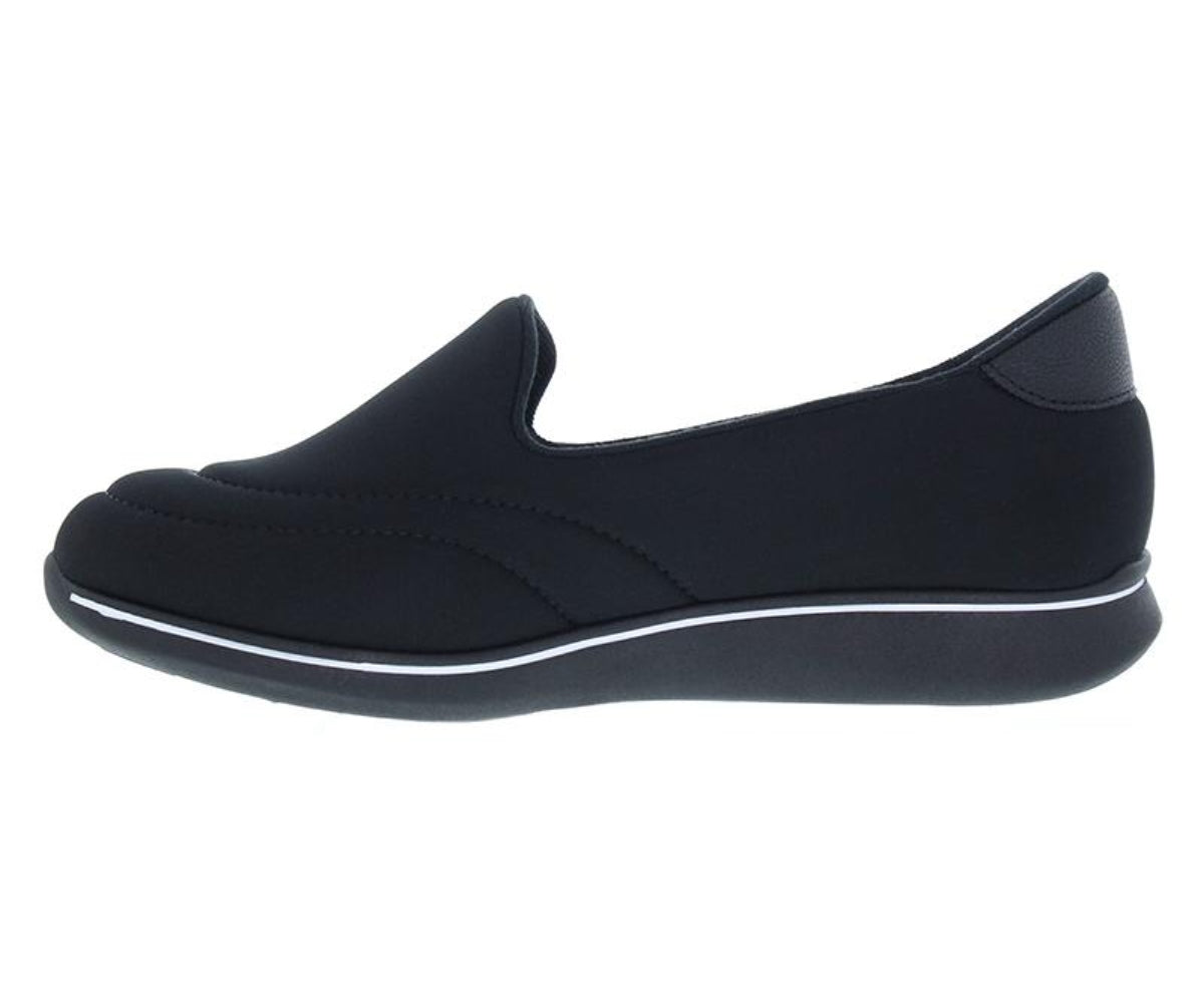br comfy all black lycra loafer