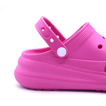 Thick Fuchsia Foam Clogs