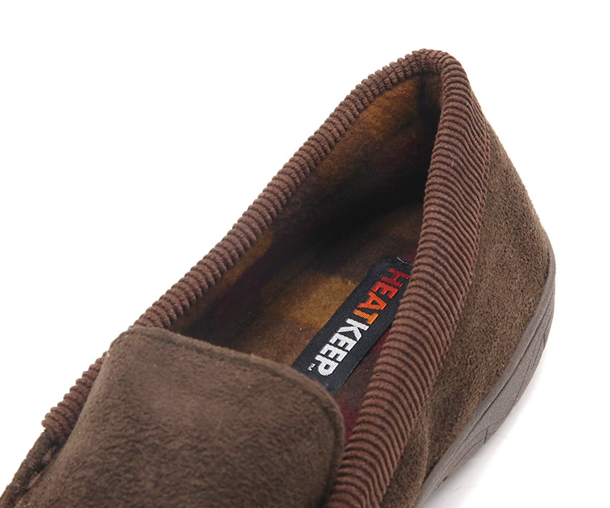 brown memory foam moccasins