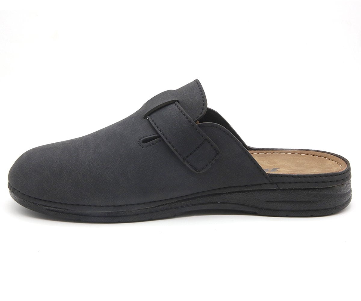 black nubuck slipper