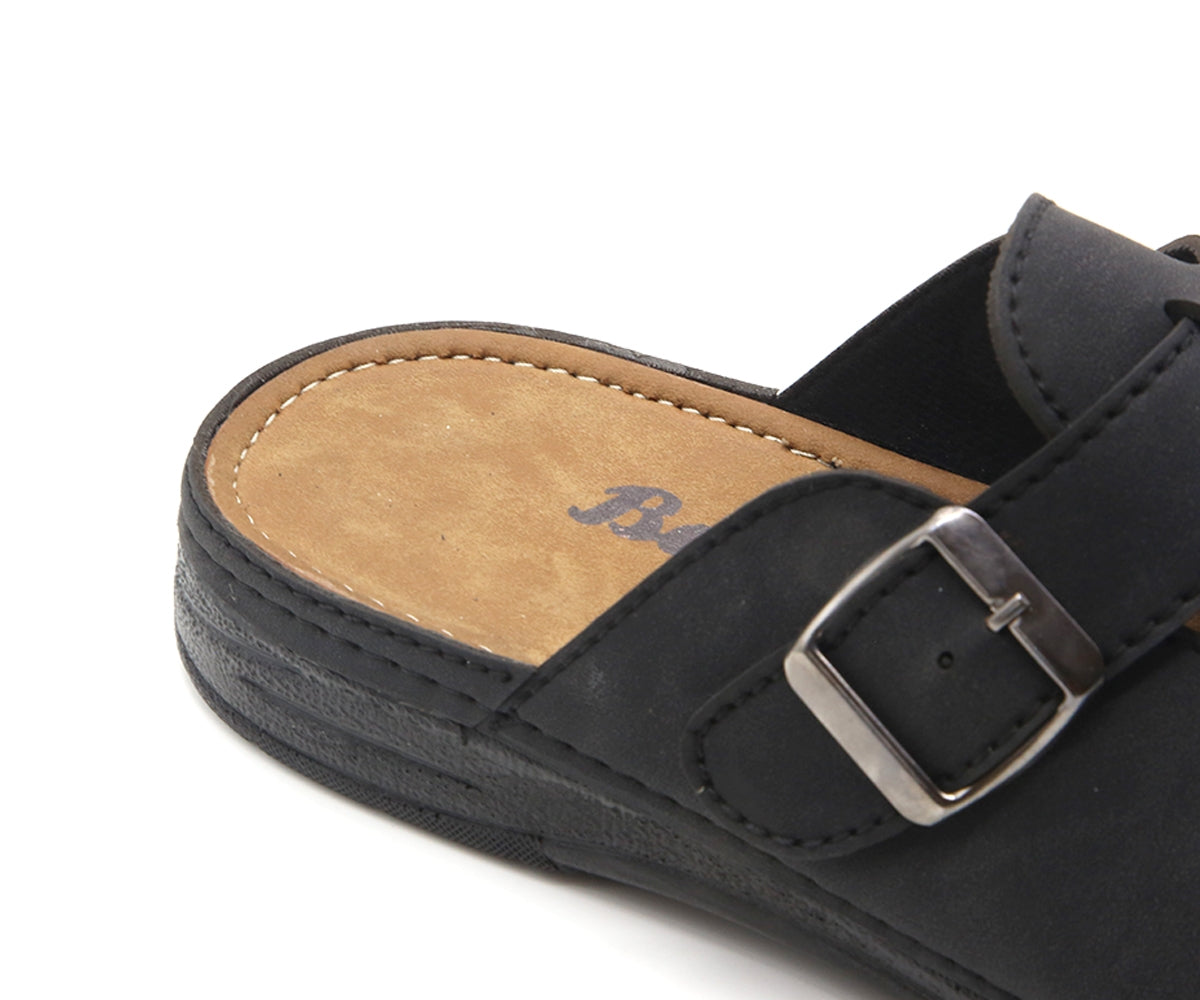 black nubuck slipper