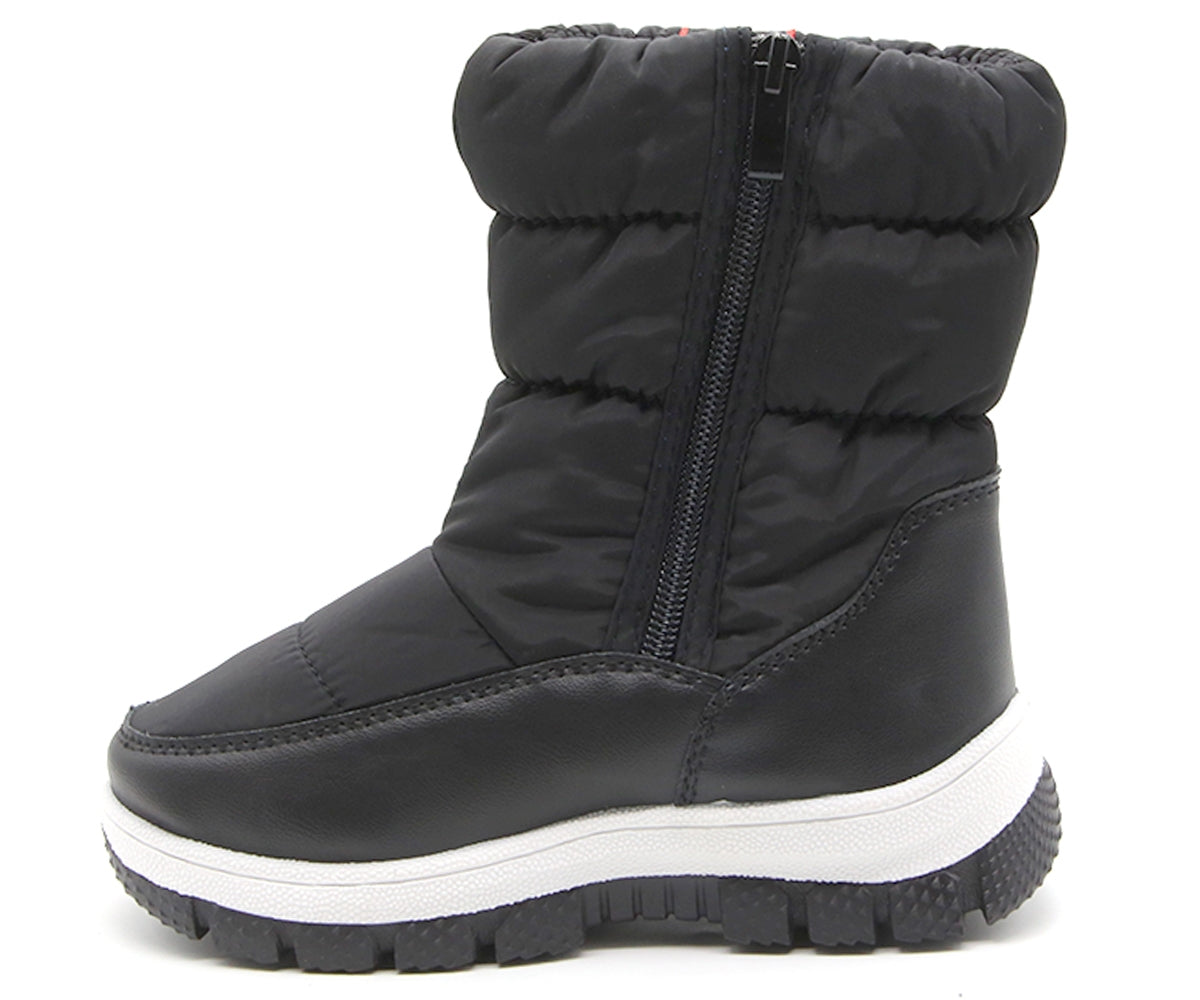 Black & Red Snow Boot
