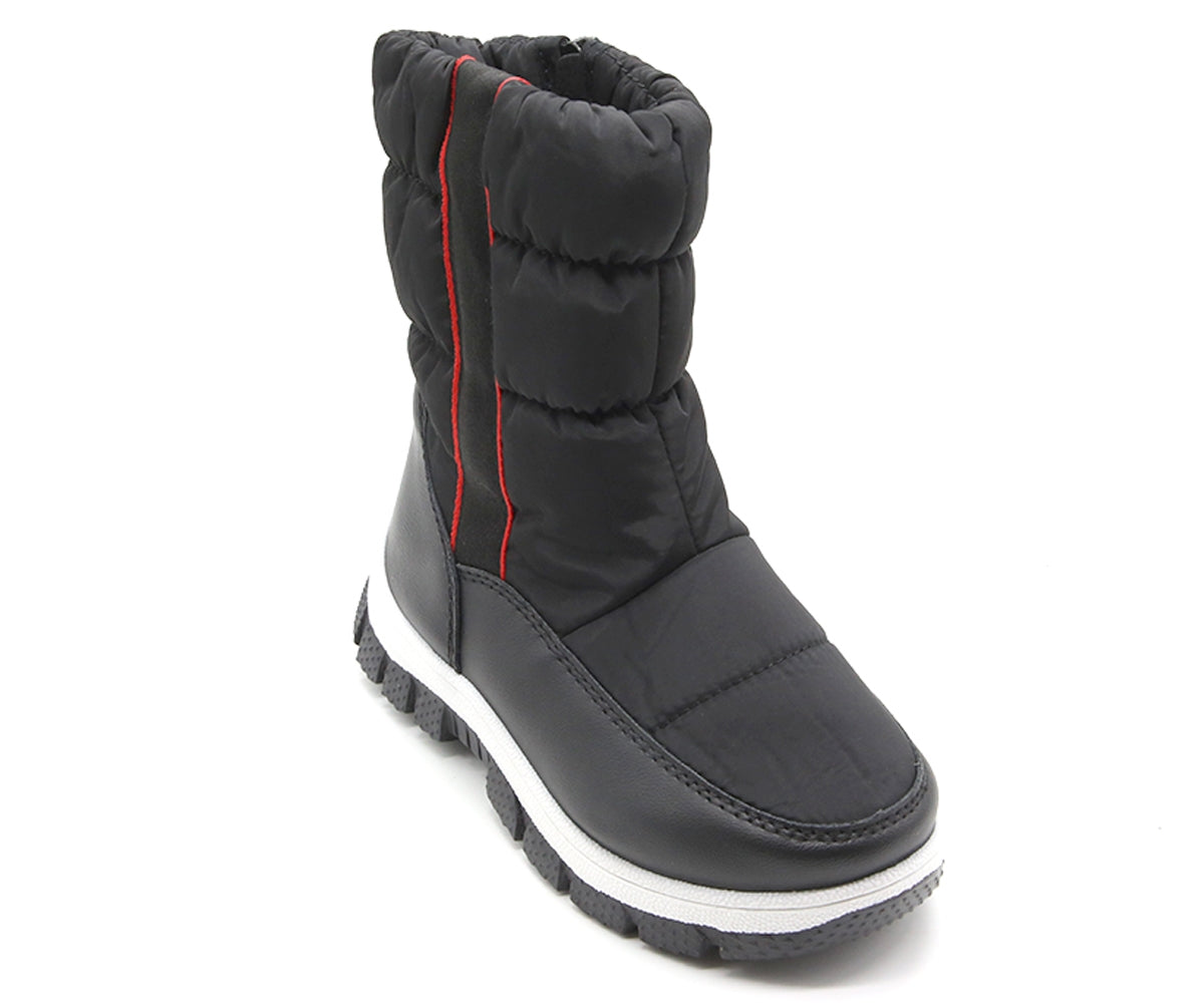 Black & Red Snow Boot