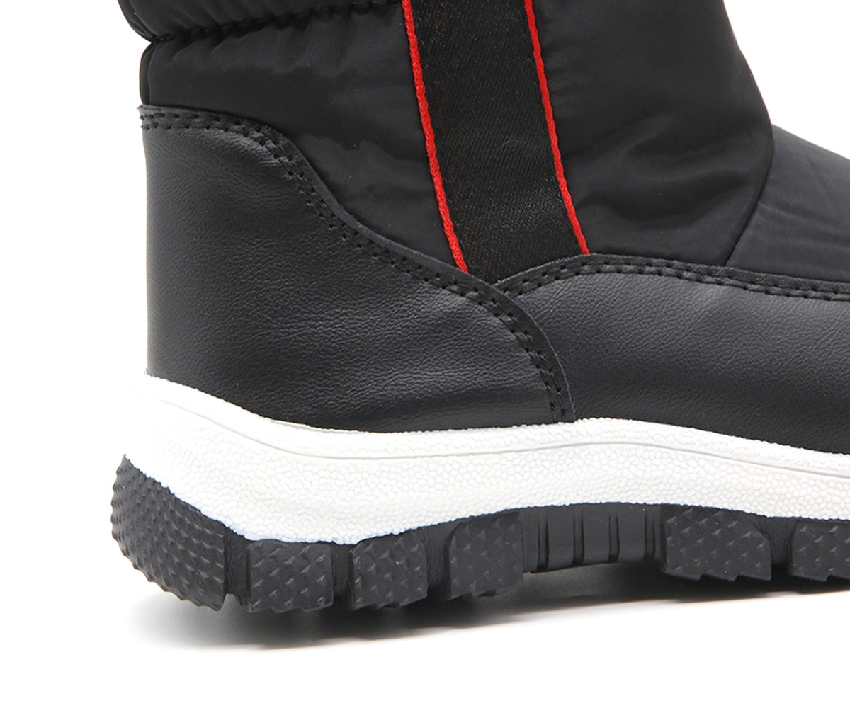 Black & Red Snow Boot