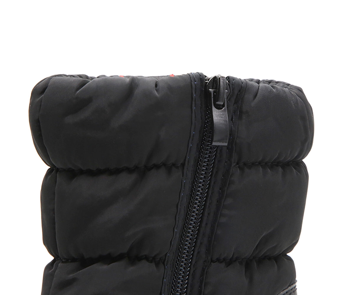 Black & Red Snow Boot