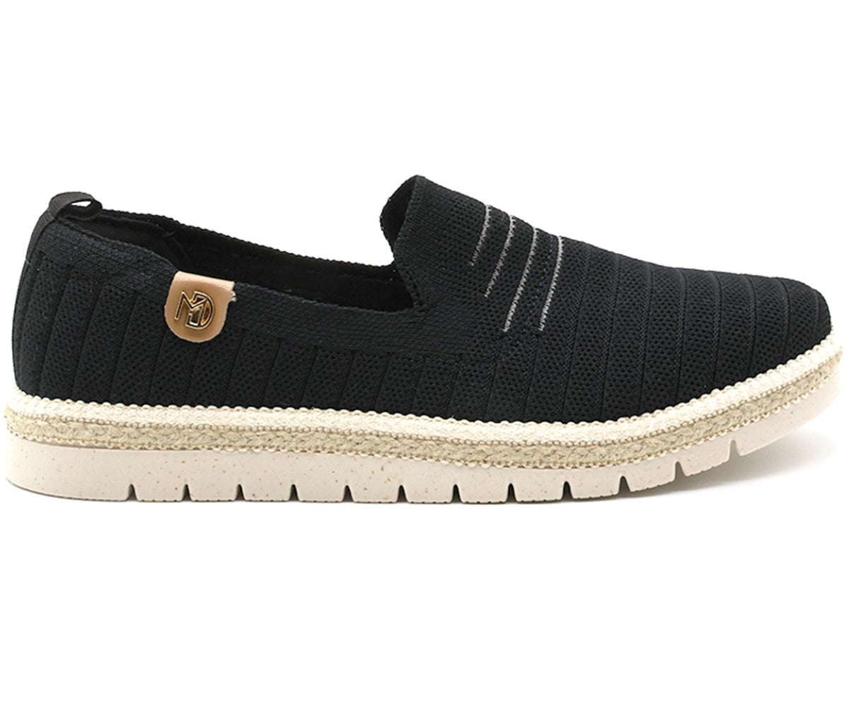 br ultracomfy blk knit espadrille