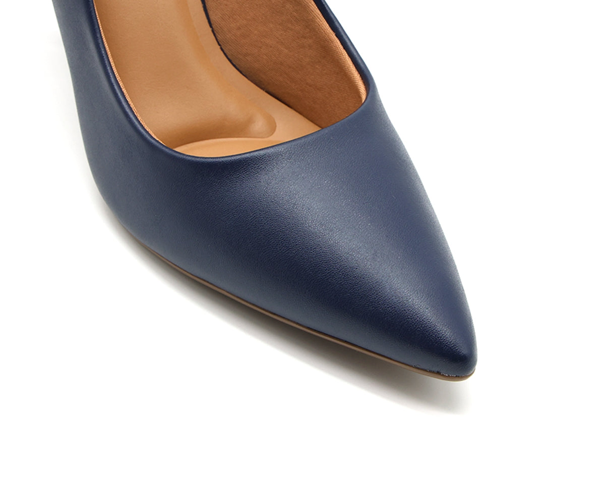 br classic high navy stilettos