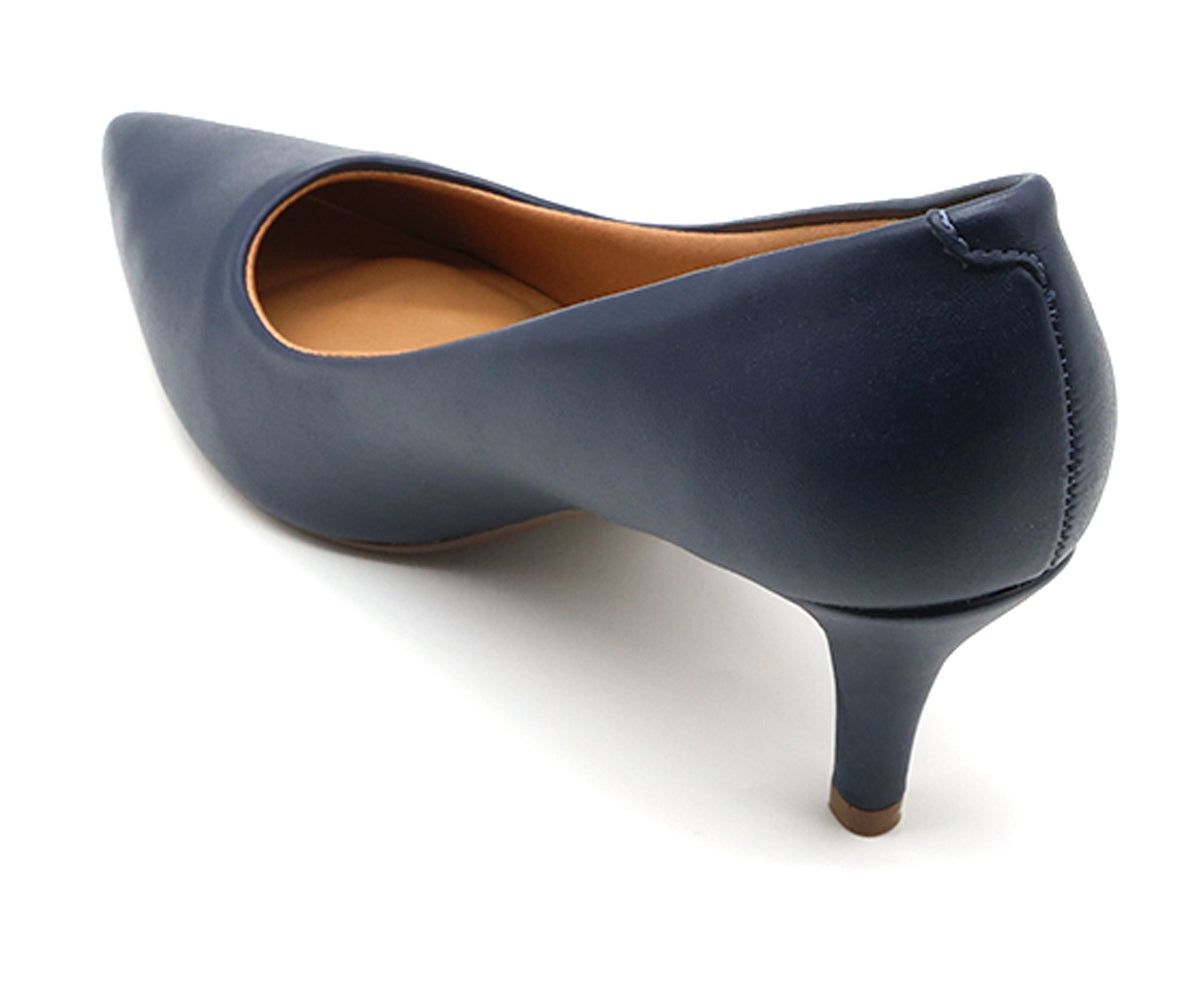 br classic low navy stilettos