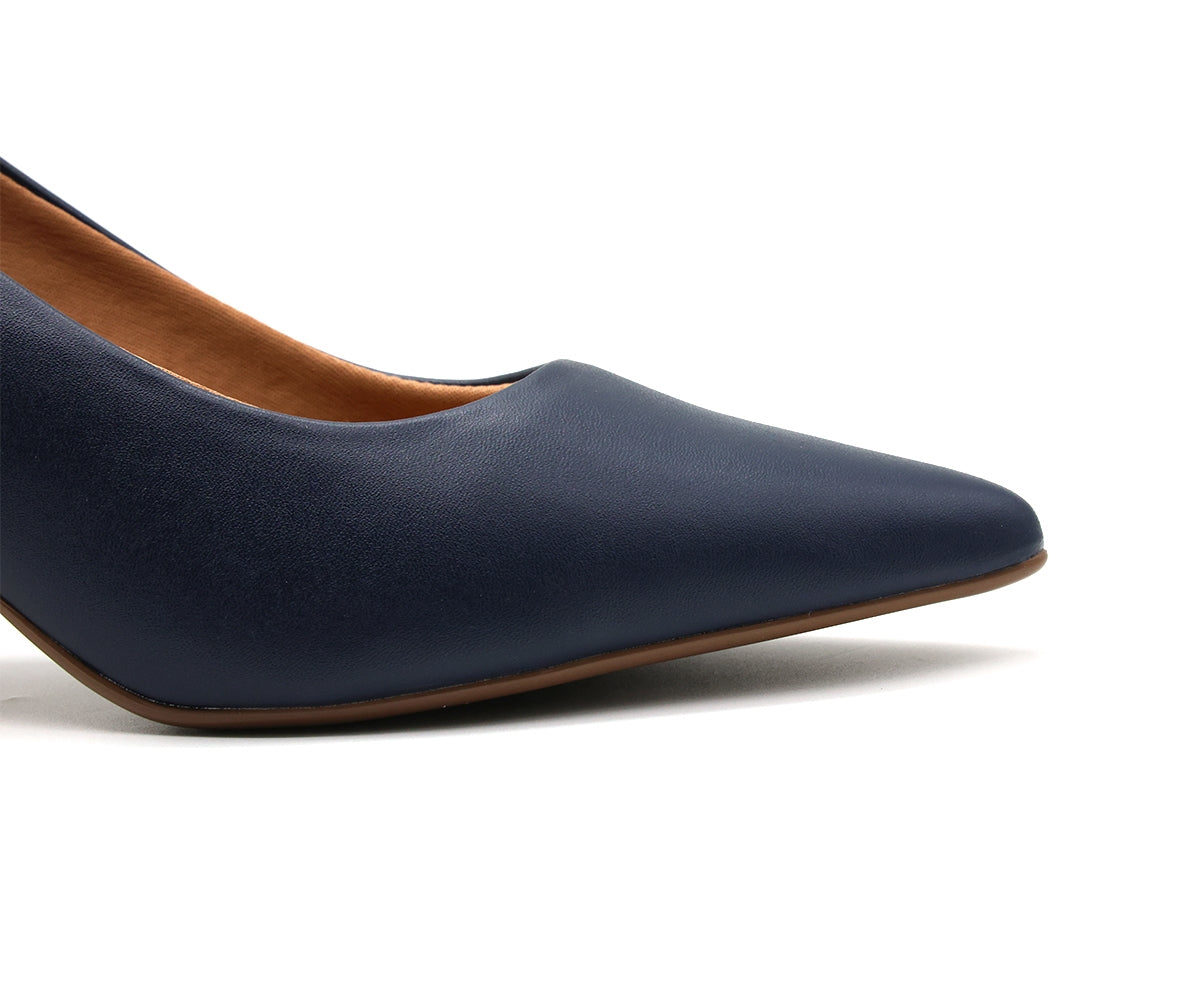 br classic low navy stilettos
