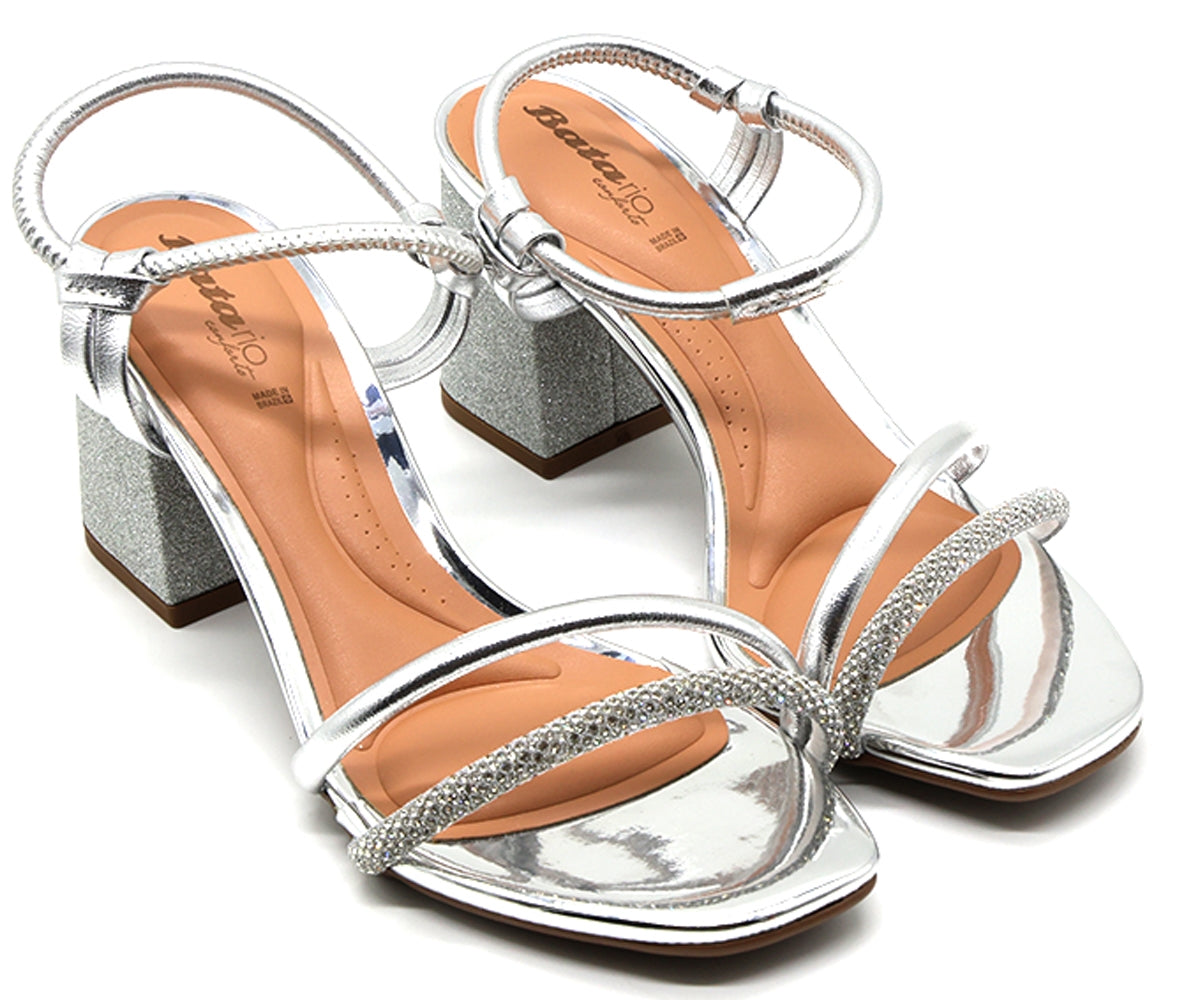 BR Silver Glitter Sandal