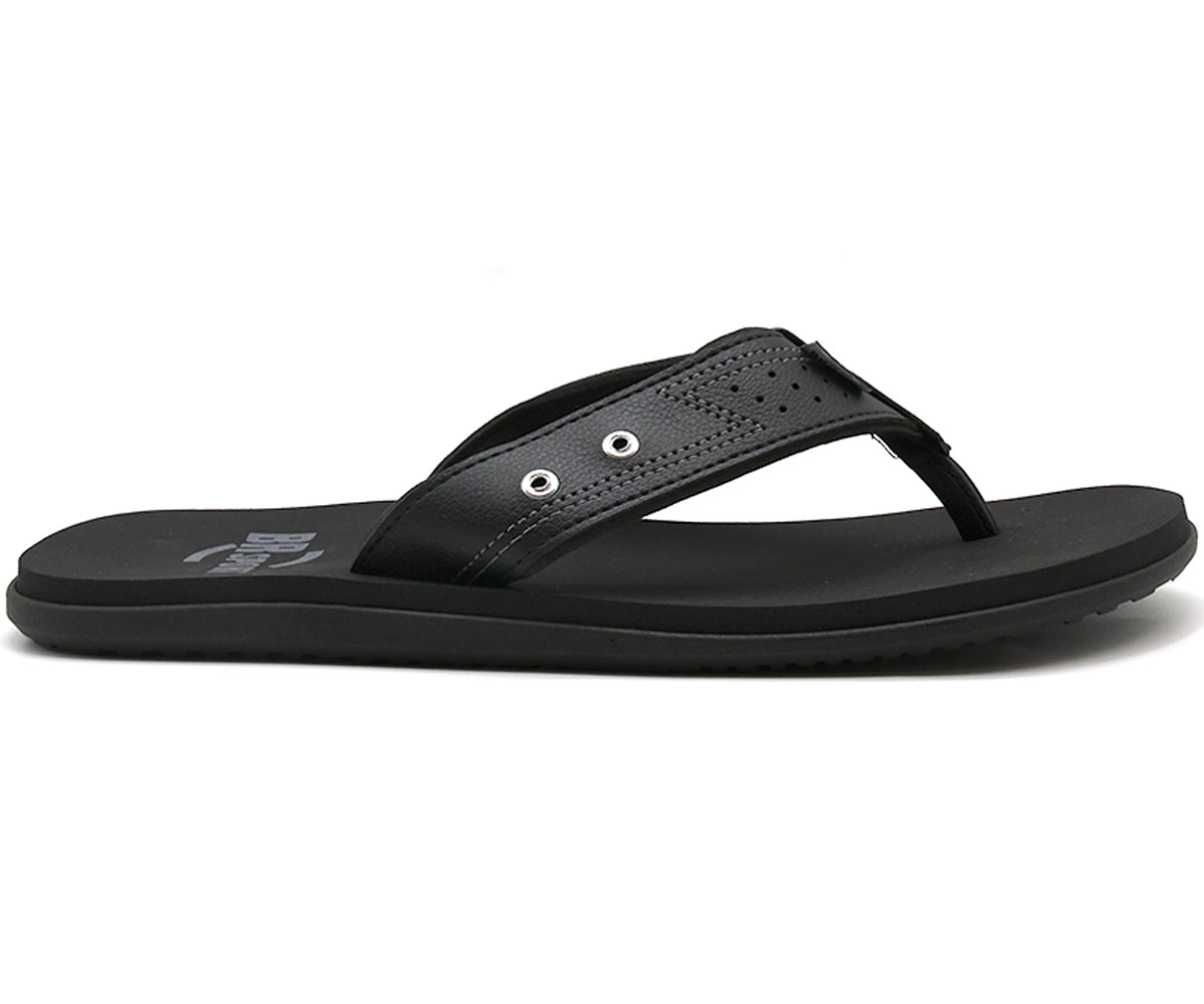 br sport all black flip flop