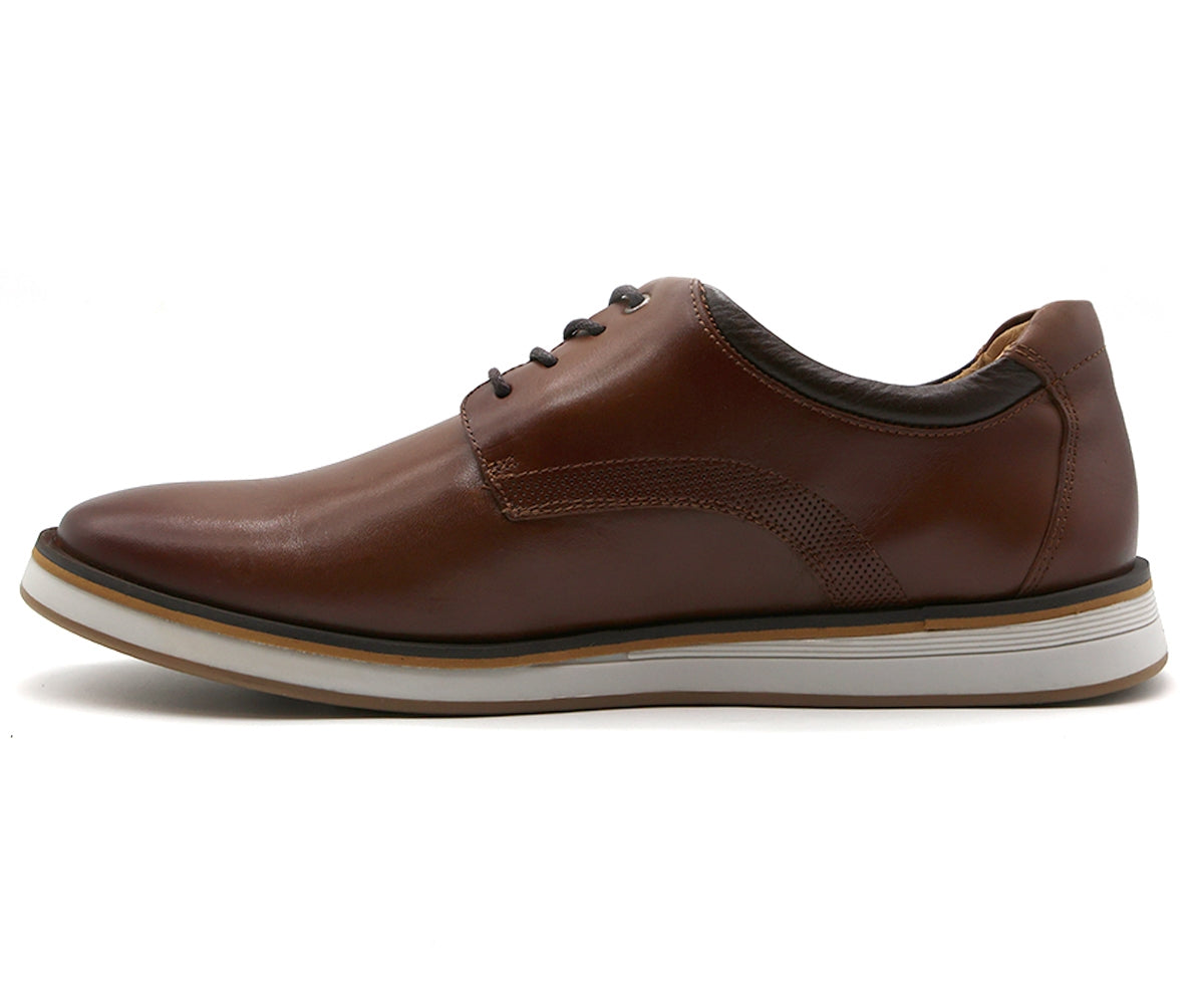 b premium brown derby lace-ups