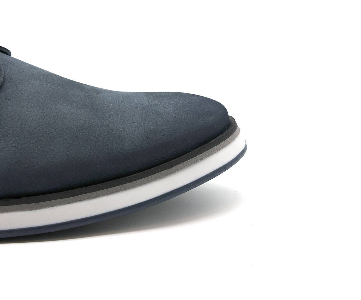b premium navy derby lace-ups