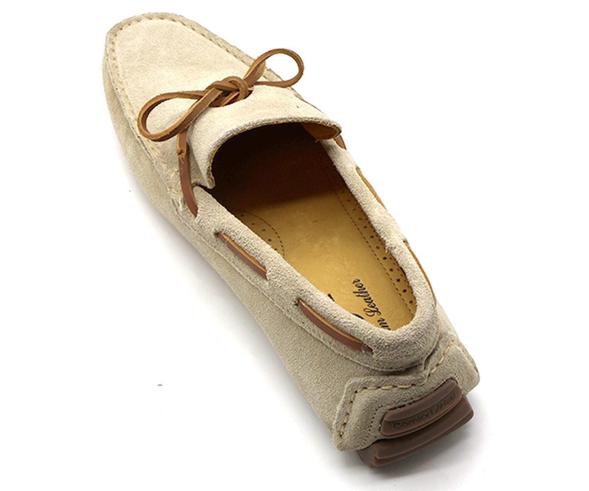 b premium beige moccasins