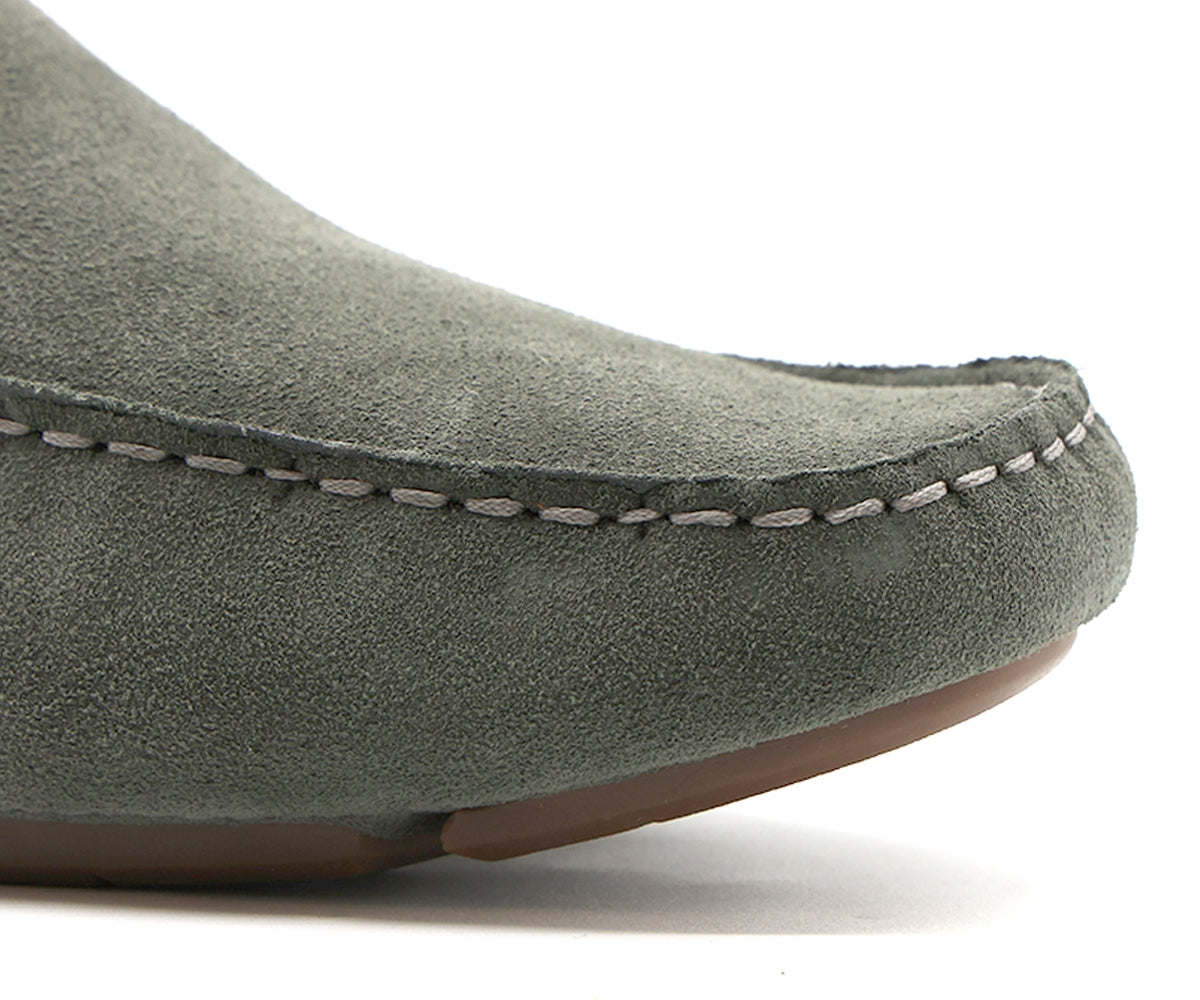 b premium grey moccasins
