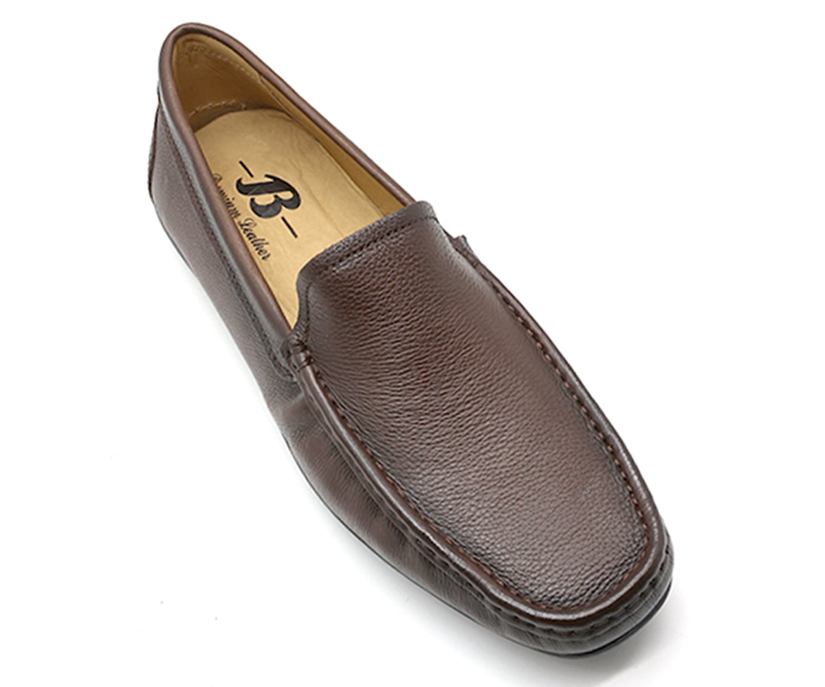 b premium brown moccasins