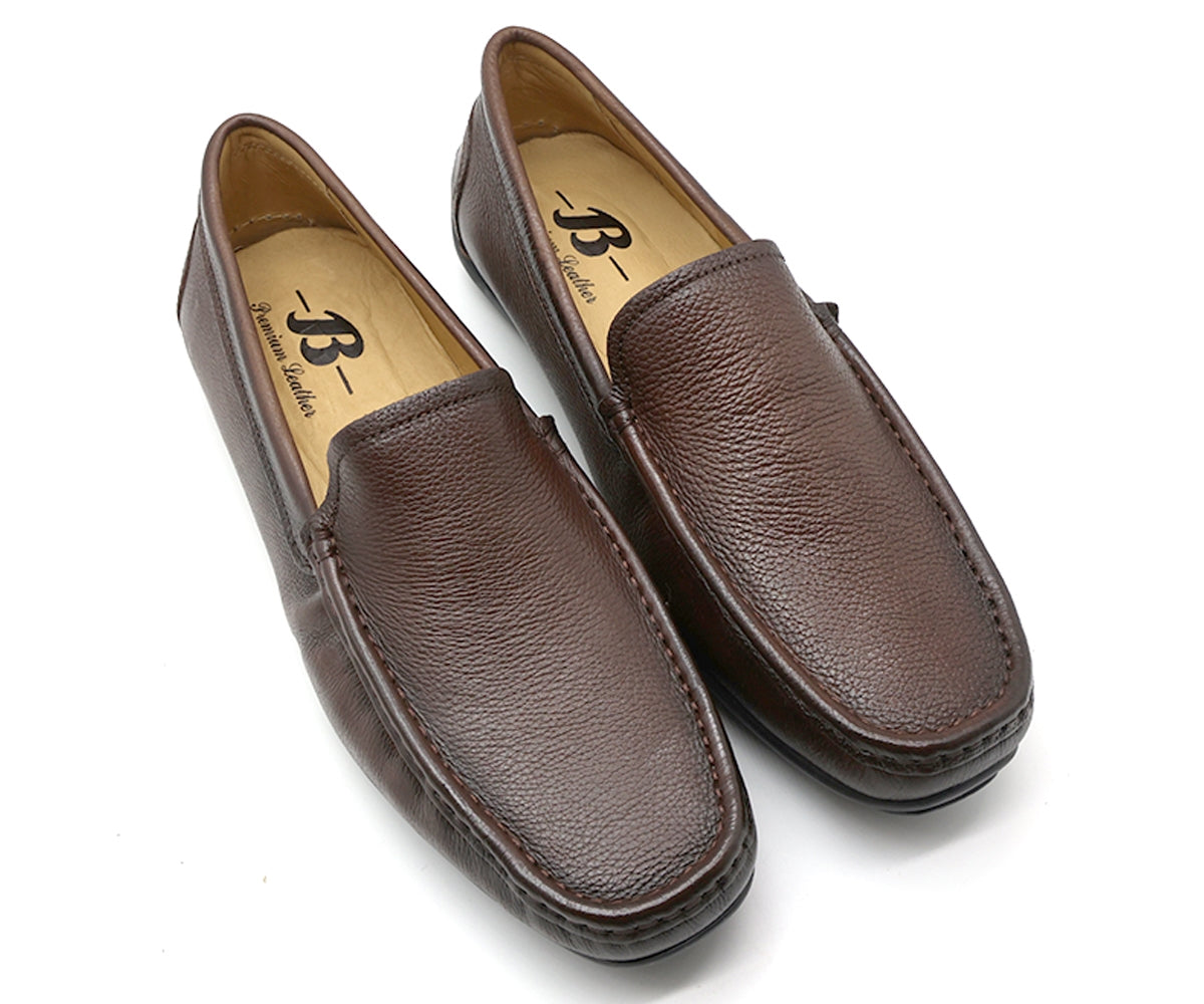 b premium brown moccasins