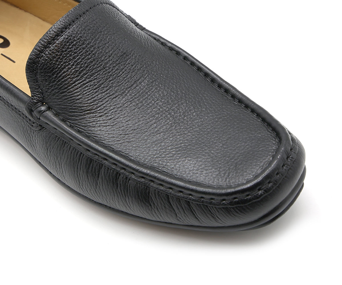 b premium black moccasins