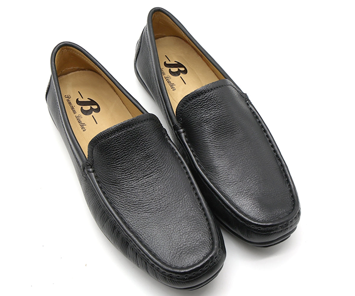 b premium black moccasins