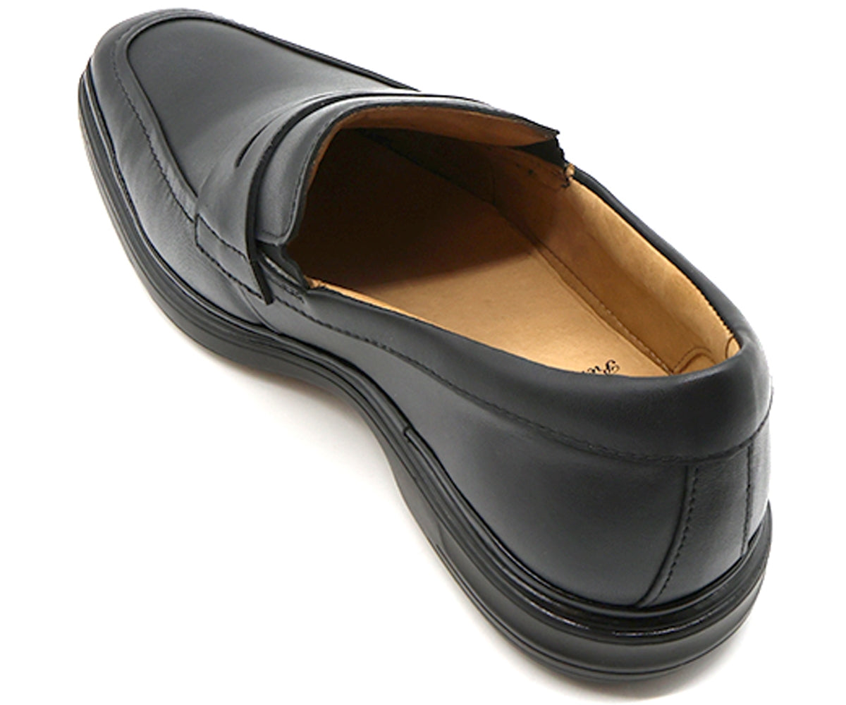 b premium black penny loafer