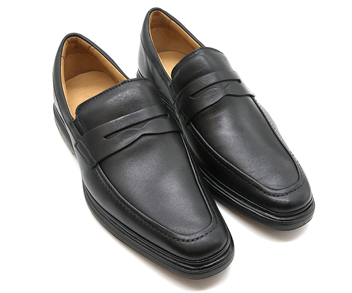 b premium black penny loafer