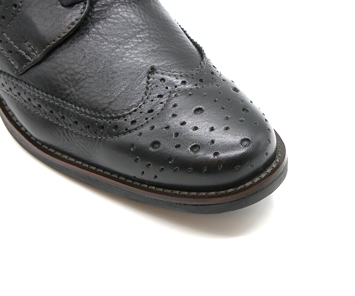 b premium black brogues