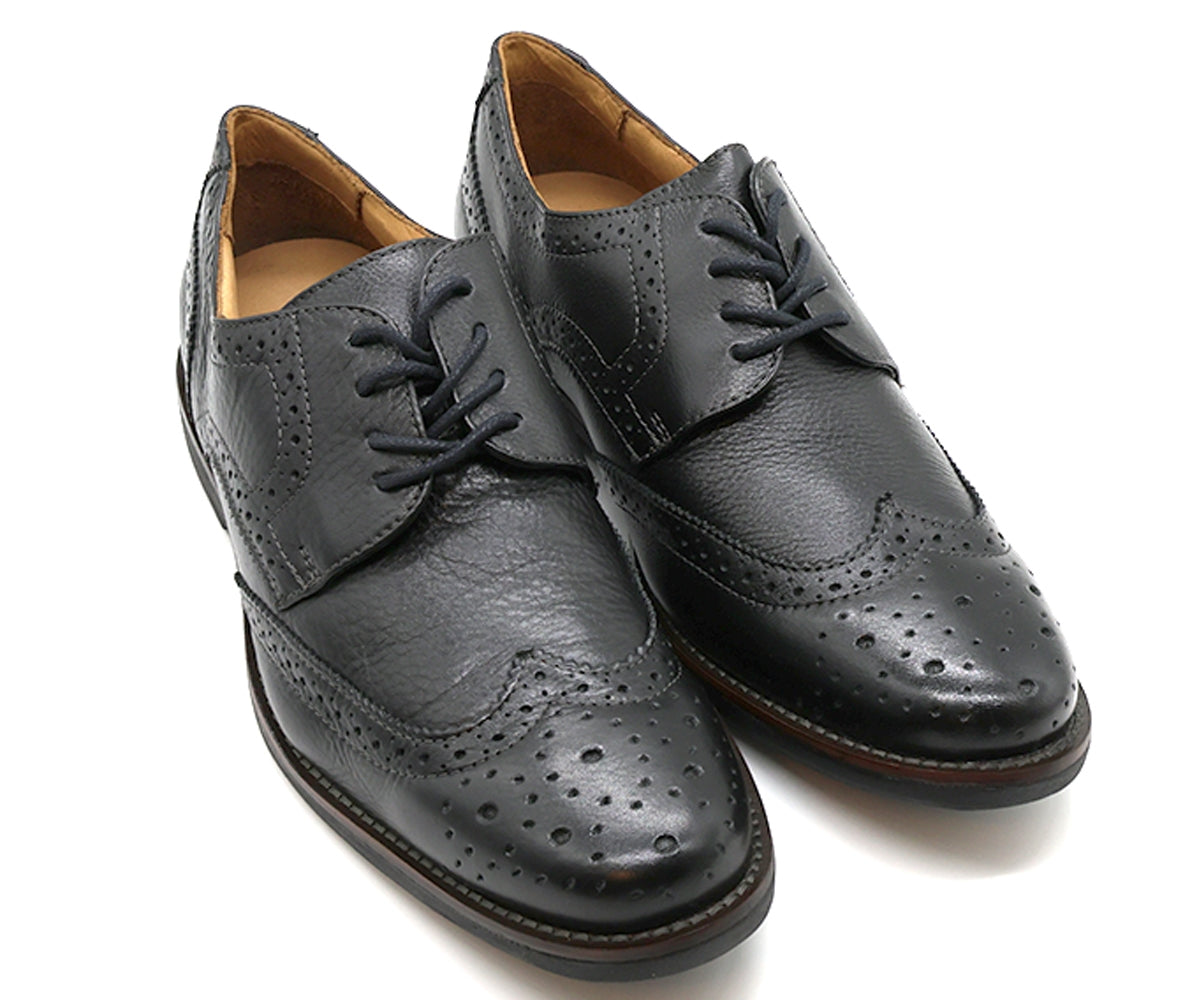 b premium black brogues