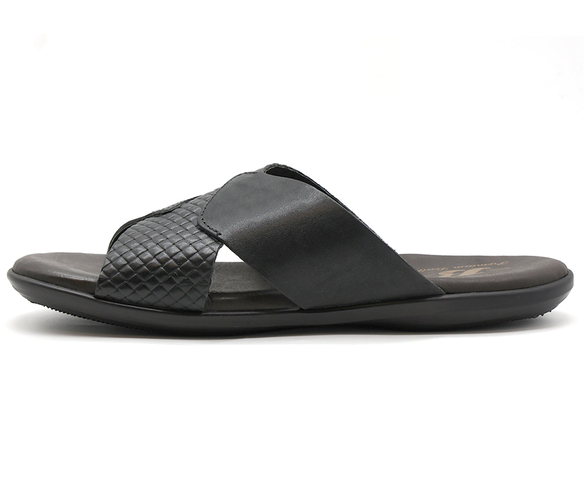 b premium black criss cross slide