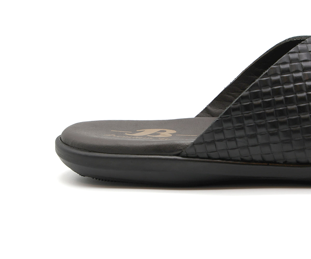 b premium black criss cross slide
