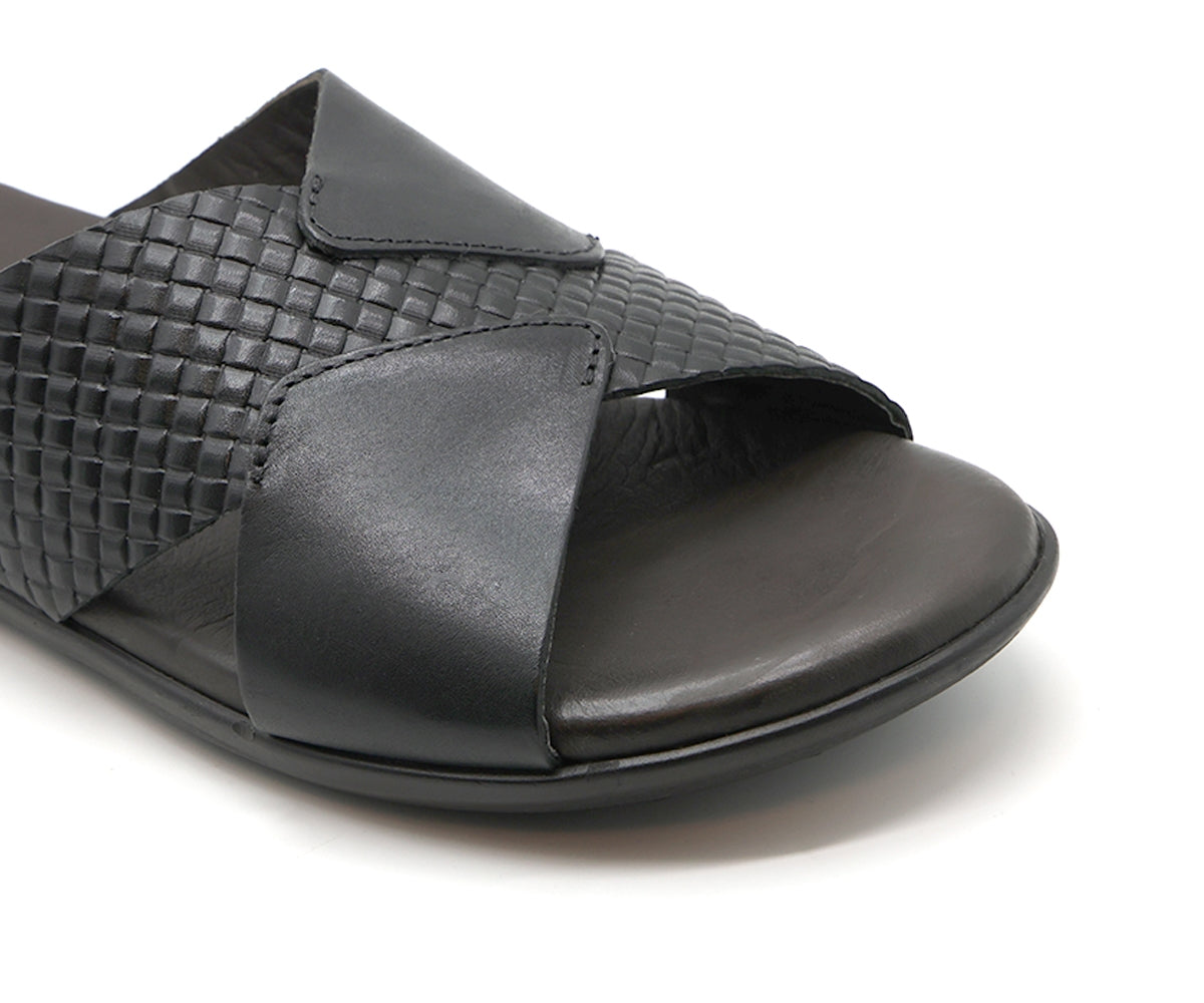 b premium black criss cross slide