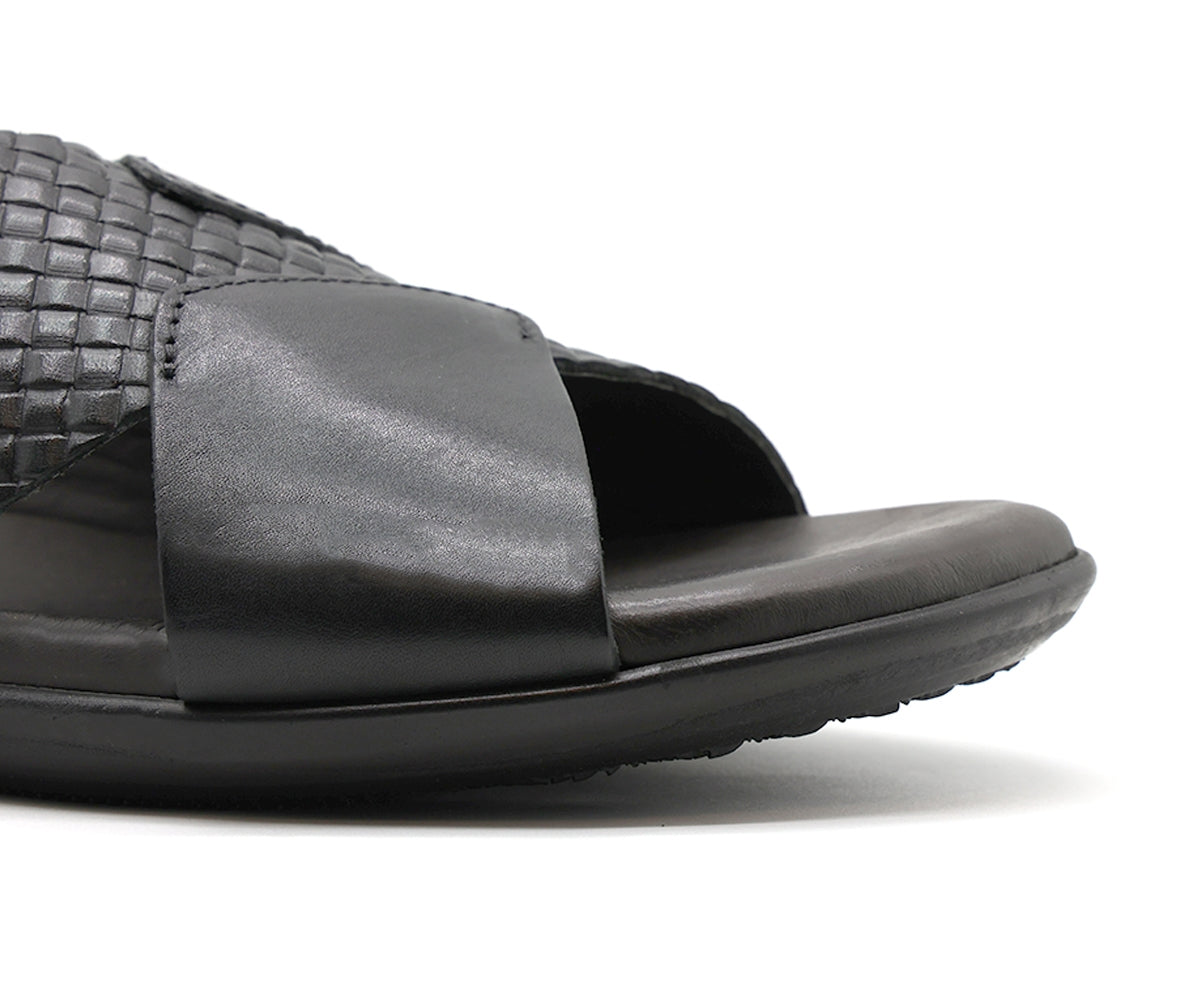 b premium black criss cross slide