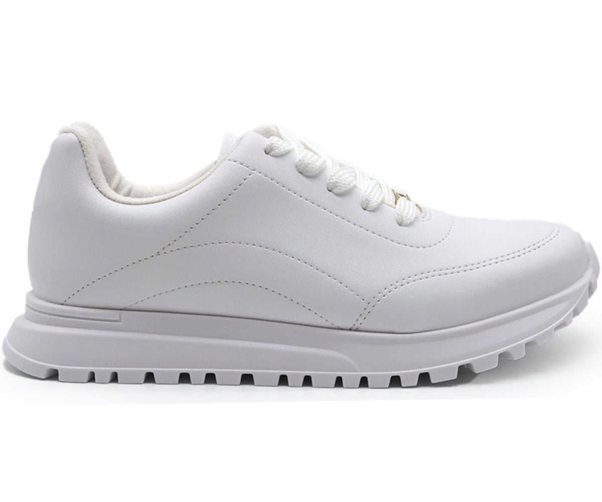 br all white retro trainers