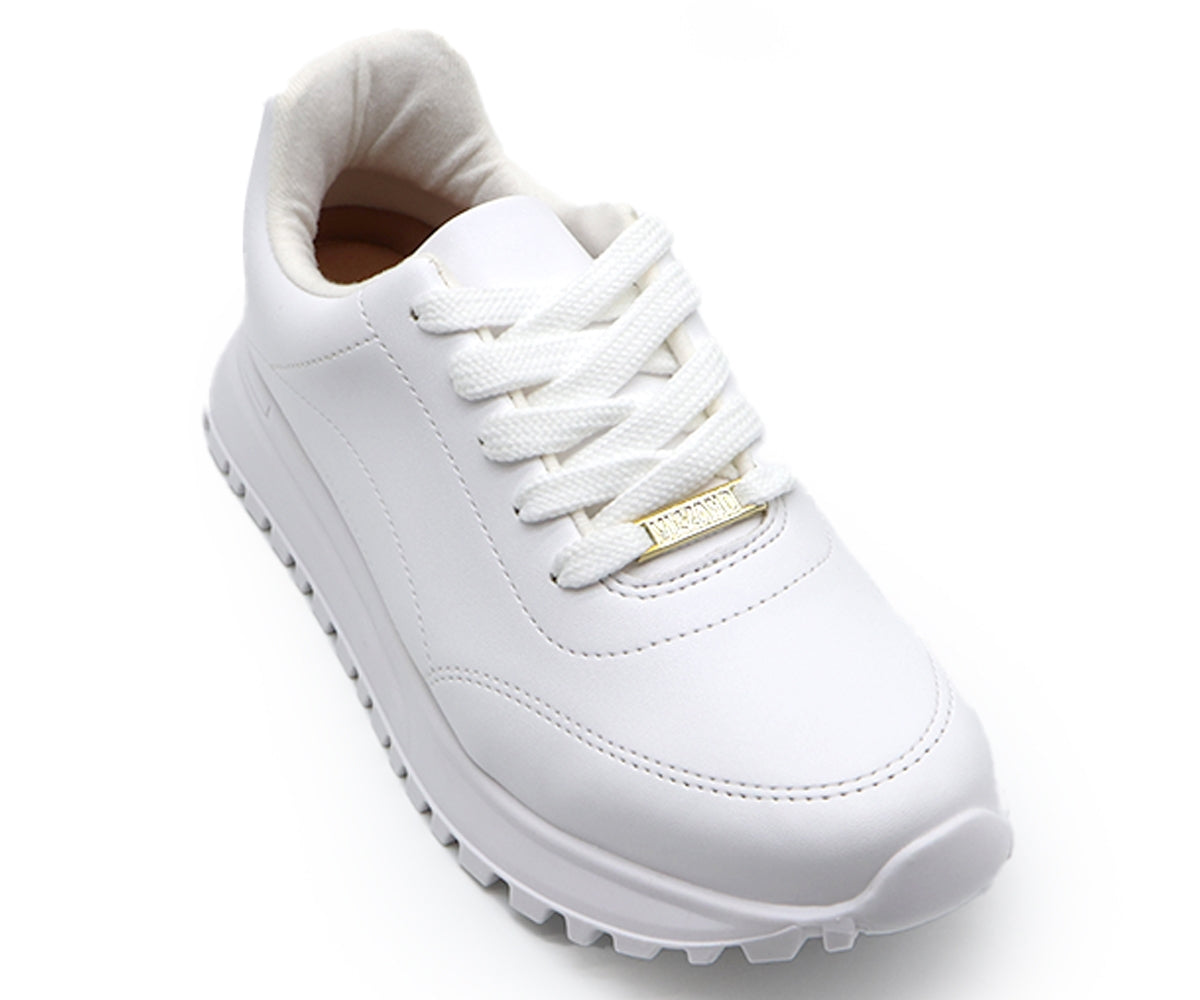 br all white retro trainers