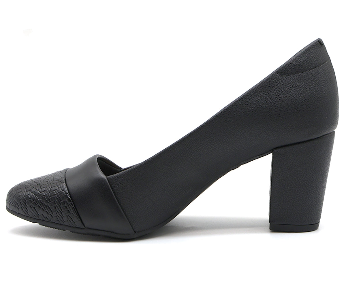 br comfy black layered pumps