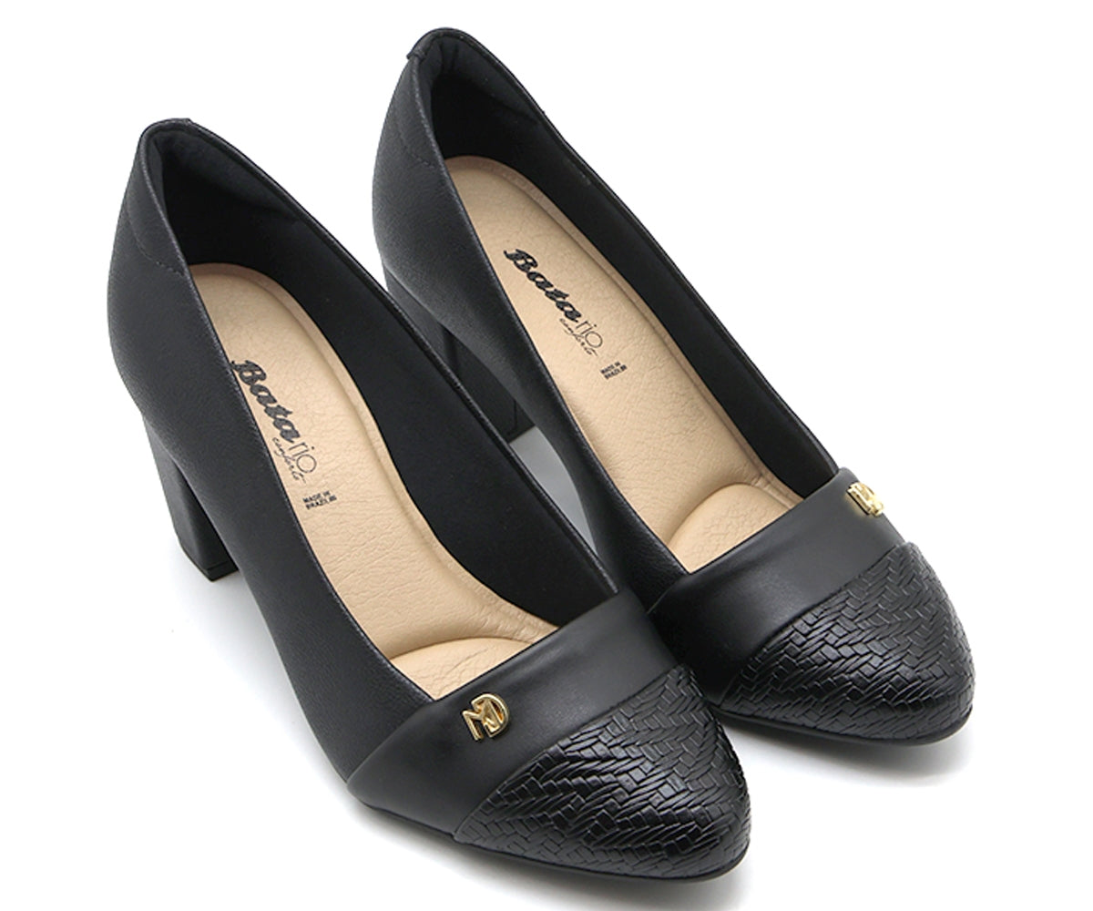 br comfy black layered pumps