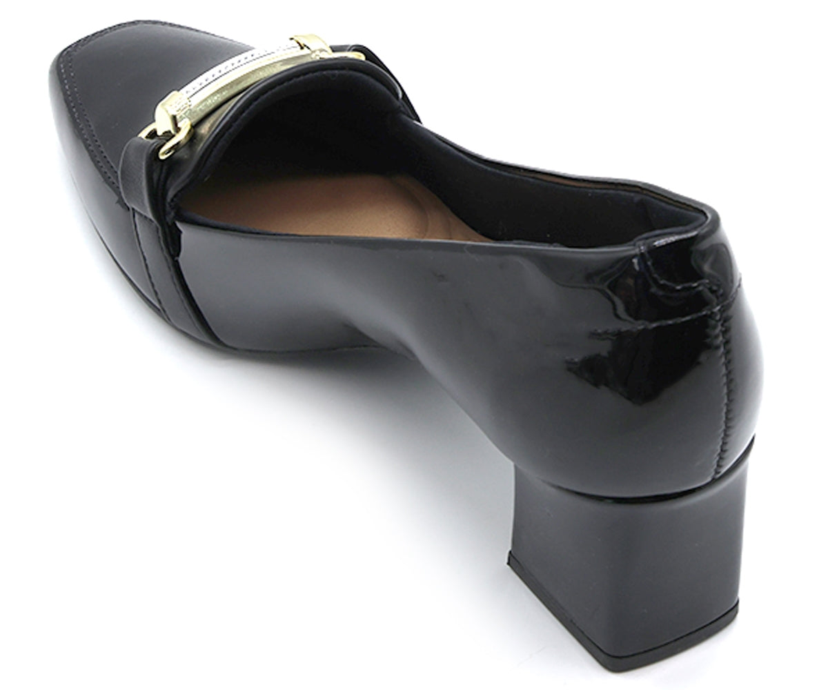 br black patent penny pumps