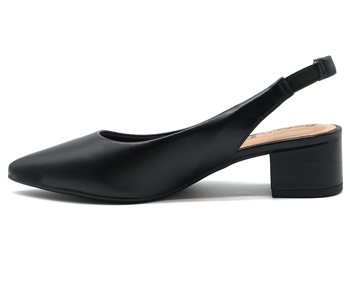 br classic low black slingback stilletos