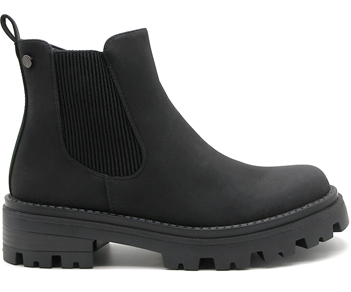 black nubuck chelsea boot