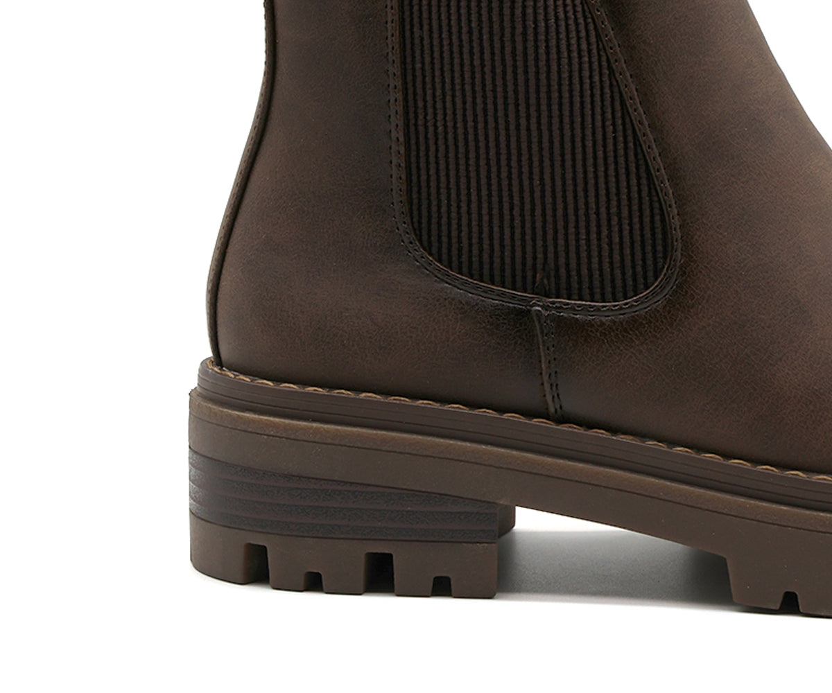 brown chelsea boot