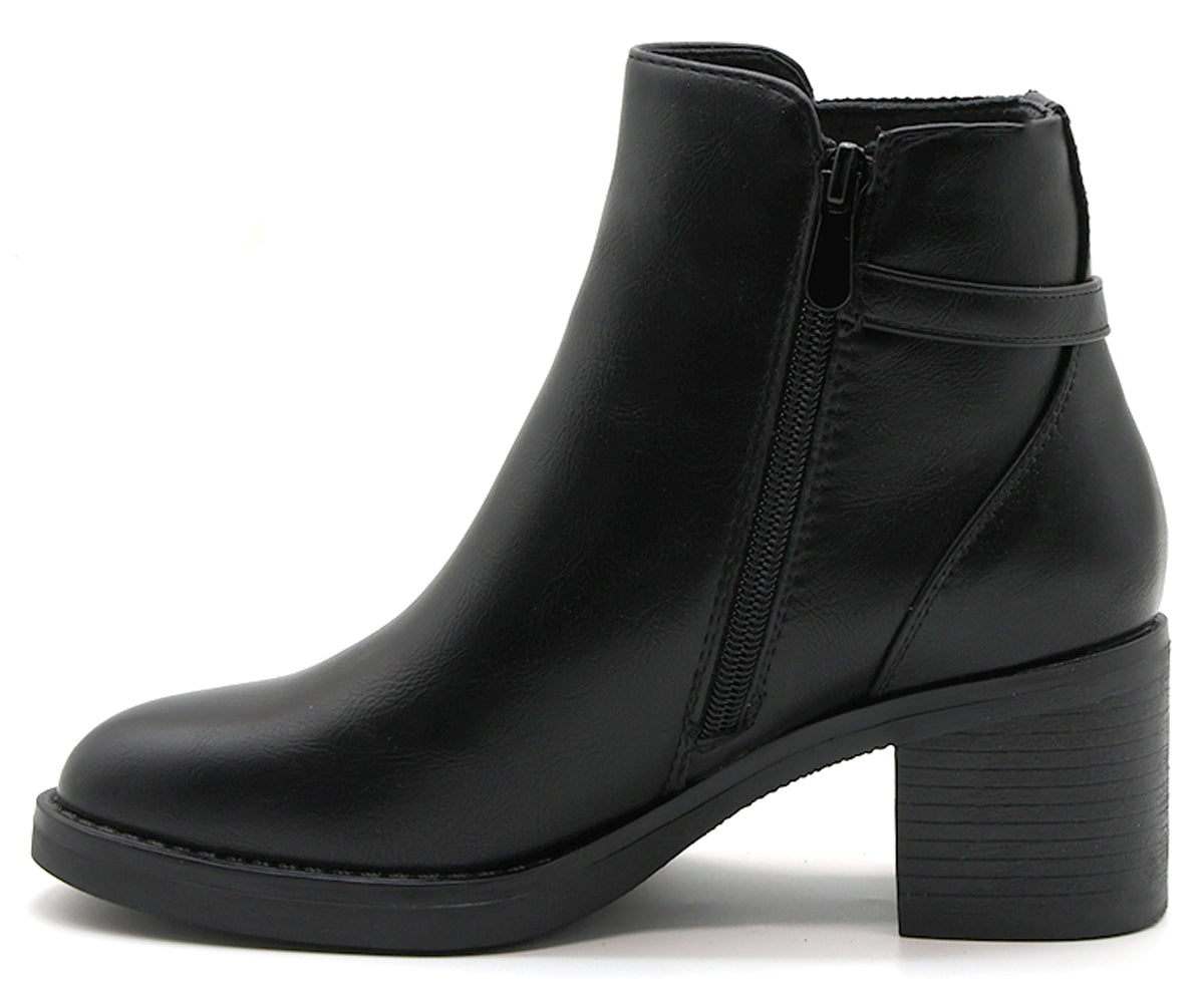 black knit panelled ankle boot