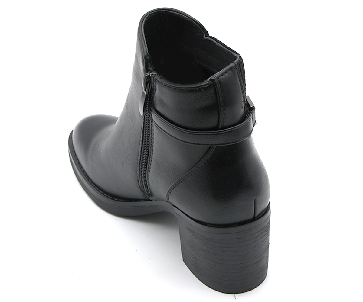 black knit panelled ankle boot