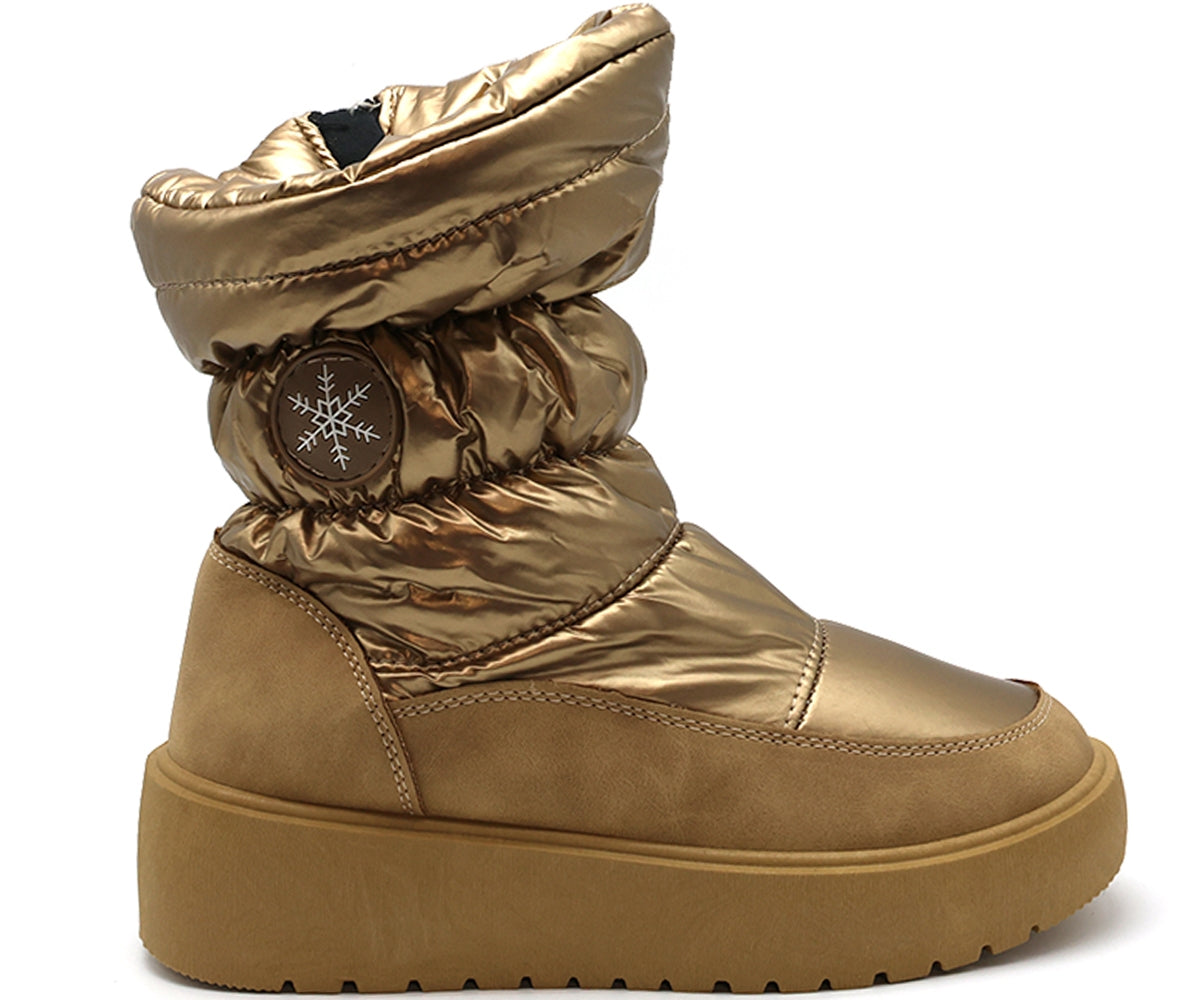 gold nylon boot